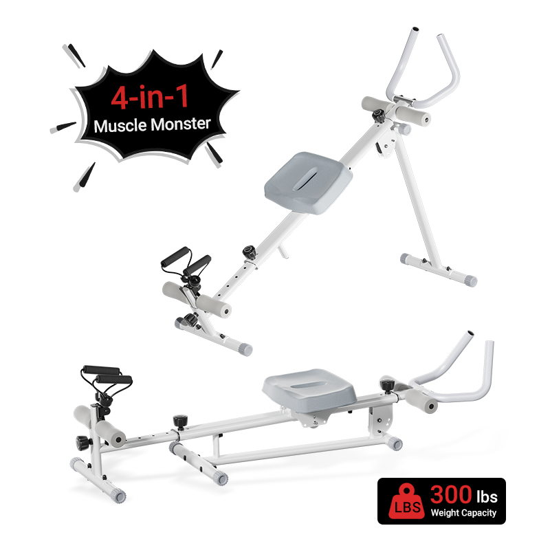 UWill 4-in-1 Ab-trainer Combined Rowing Machine