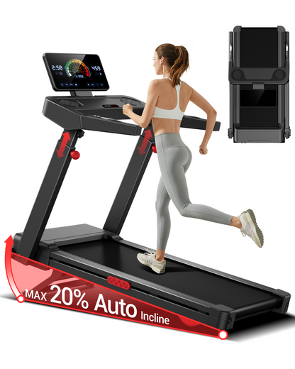 UWill L10 Foldable Treadmill 20% AUTO Incline with Pulse Sensors 8.7MPH