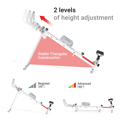 UWill 4-in-1 Ab-trainer Combined Rowing Machine