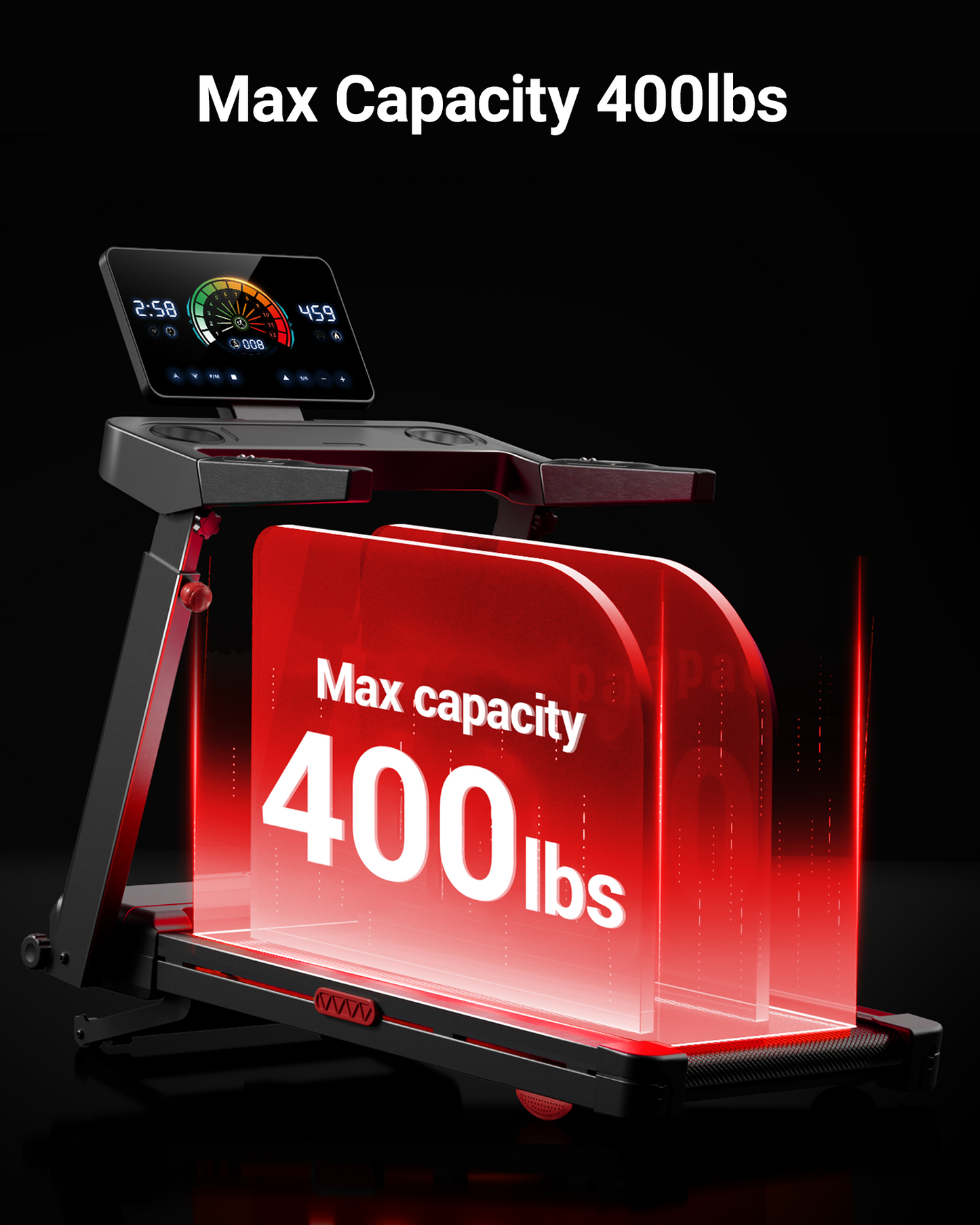 UWill L10 Foldable Treadmill 20% AUTO Incline with Pulse Sensors 8.7MPH