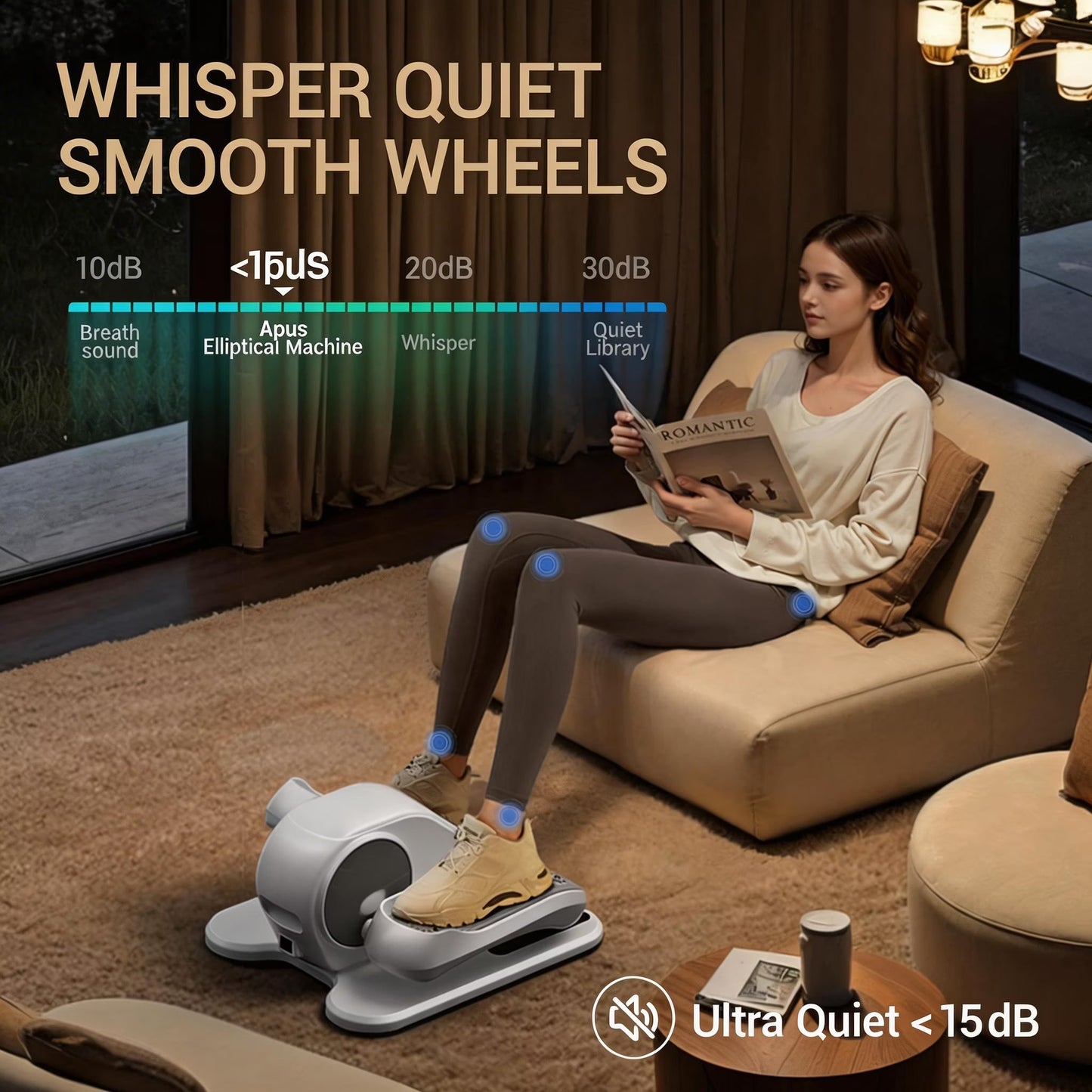 UWill U5 Under Desk Elliptical Trainer